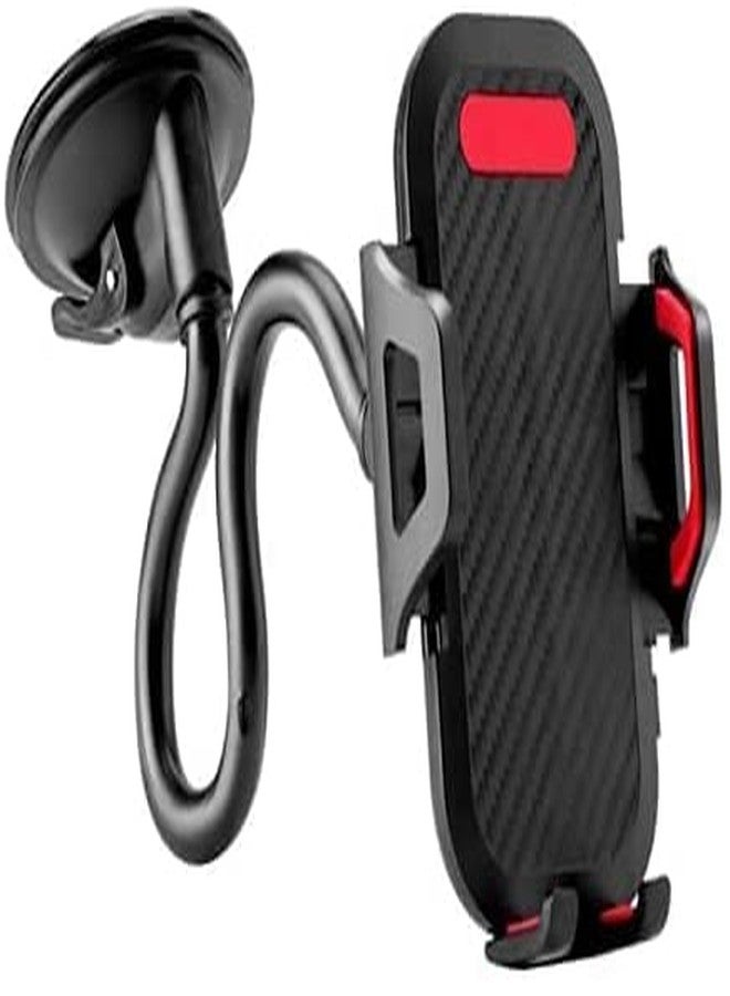 LEEMASING 360 Degree Car Dash Windshield Mount Cradle Holder Stand Gooseneck Long Arm Strong Suction Compatible with iPhone 12 11 Pro XS Max SE 8 Samsung S21 S20 - Image 2