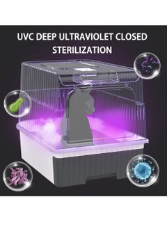 Arabest Cat Litter Box Extra Large Drawer Type Rechargeable Sterilisation and Odour Proof Pet Fully Enclosed Cat Litter Box Grey  - Image 5