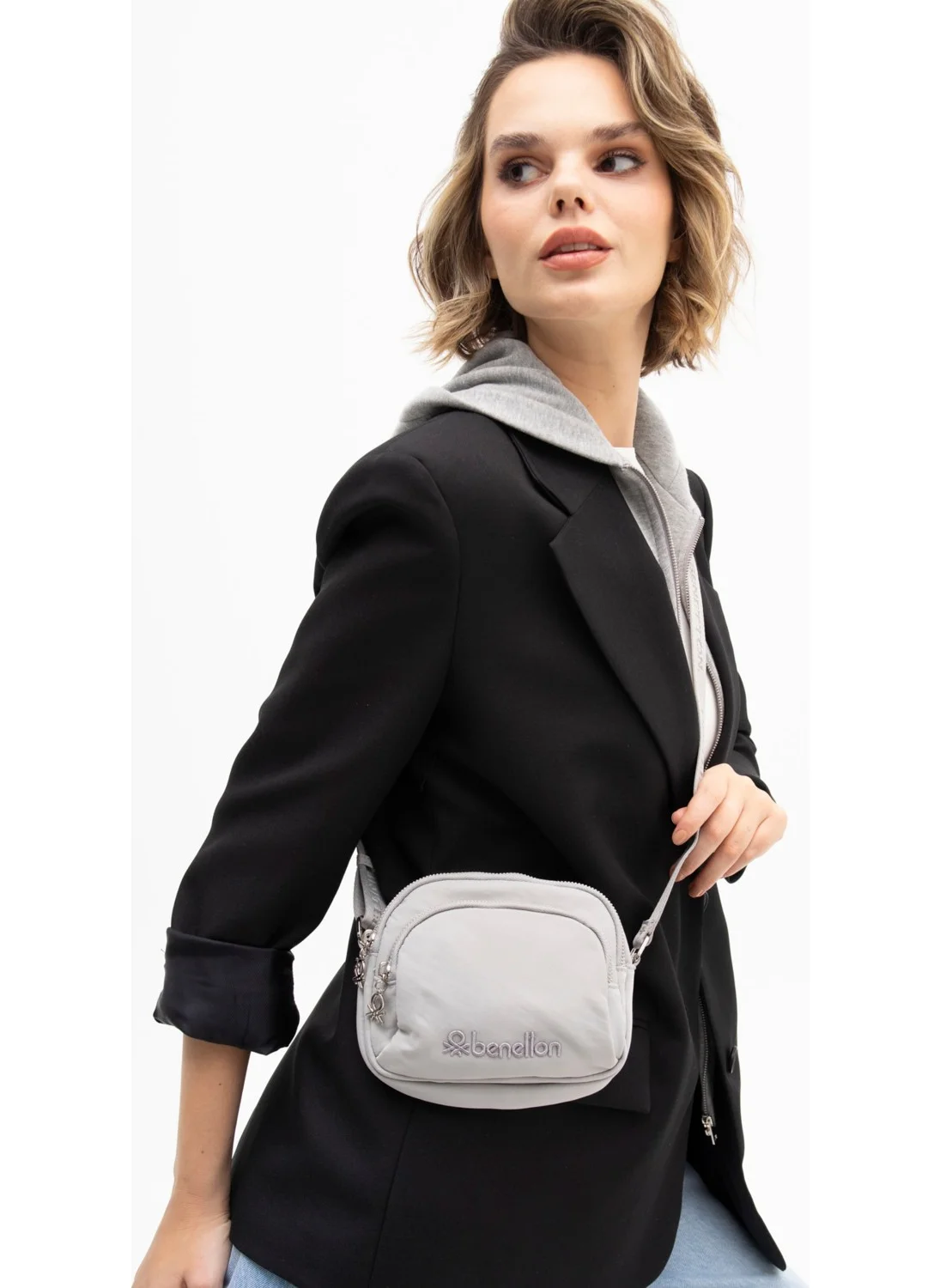 UNITED COLORS OF BENETTON Benetton Women's Crossbody Bag Gray BNT1206