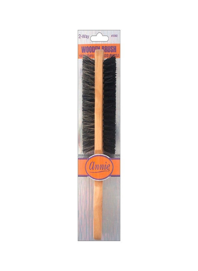 Annie 2072 Two Way Club Brush 100% Boar Bristle - Image 1