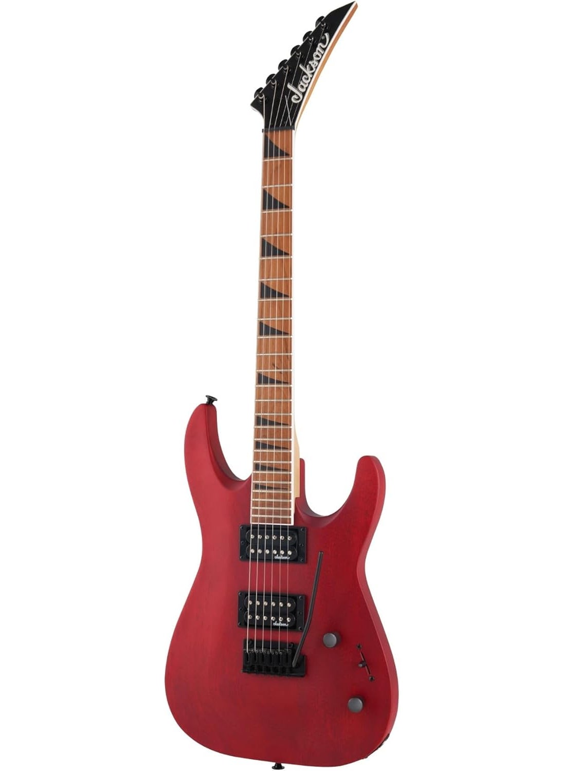 Jackson - Jackson JS Series Dinky Arch Top JS24 DKAM 6String Electric Guitar RightHanded Red Stain Bundle with Jackson DinkySoloist MultiFit Molded Case Black 2 Items - Image 1