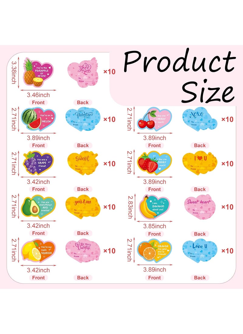 Woanger 90 Sets Valentines Pencils for Kids Valentines Day Cards with Scented Pencils Valentine Gifts for Toddler Girls Boys School Classroom Exchange and Rewards Bulk Valentines Prizes Party Favor  - Image 2