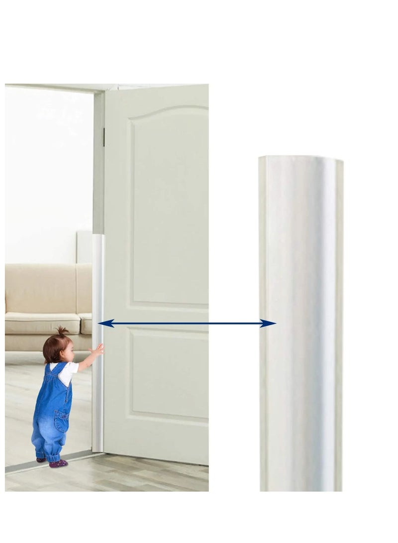 KASTWAVE Finger Clip Door Guard, Child Door Seam Anti-Pinch Hand Protection Strip Door Protector Baby Finger Clip Door Guard 90 Degree Plus 180 Degree Door Guard Set  - Image 1