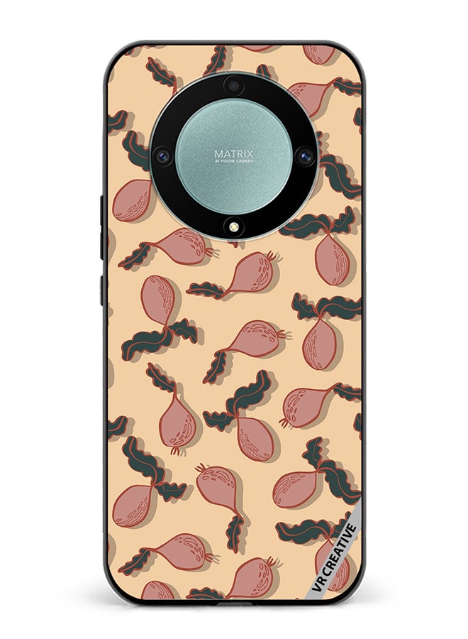 VR CREATIVE Protective Case Cover For Honor X9b Beetroot Vegetable Vector Seamless Pattern Design Multicolour - Image 1