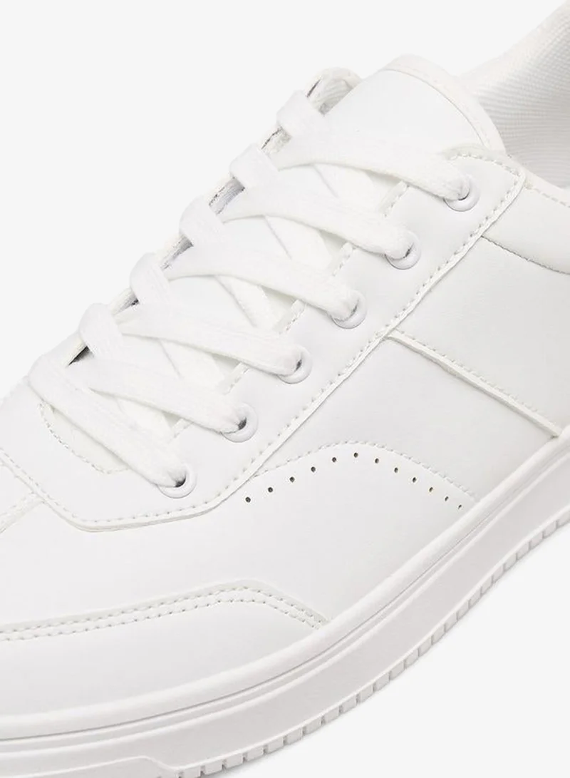 LBL By Shoexpress WHITE Men Panelled Lace-Up Sneakers for Men | Best Price UAE