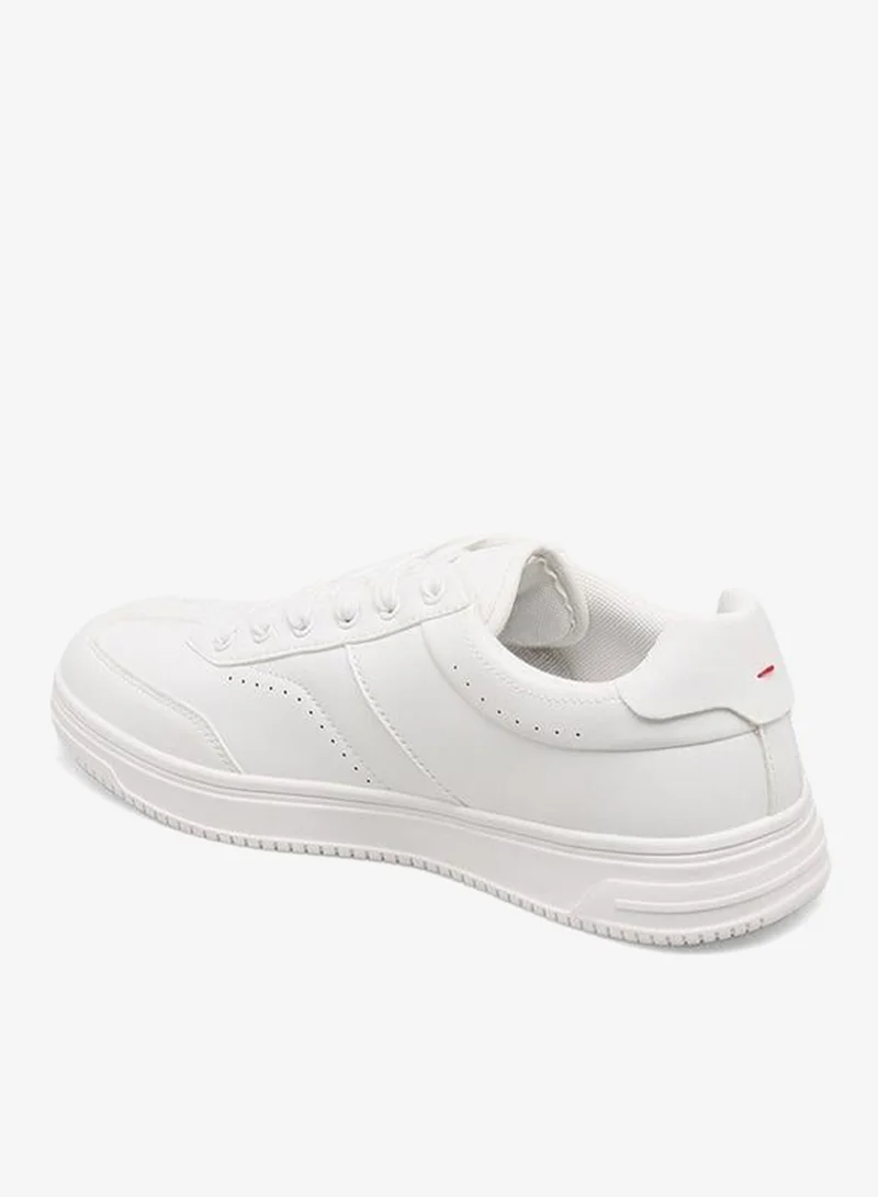 LBL By Shoexpress WHITE Men Panelled Lace-Up Sneakers for Men | Best Price UAE