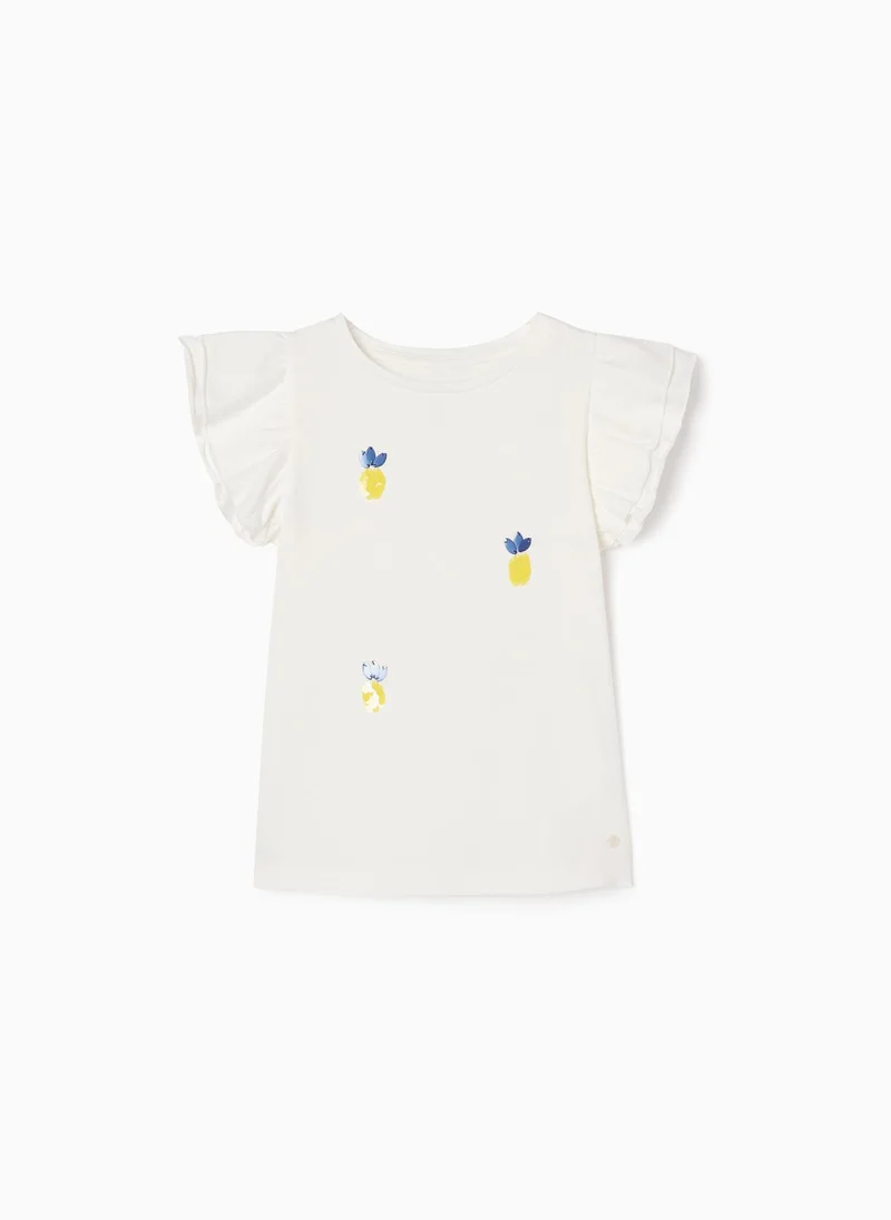 زيبي Zippy Cotton T-Shirt With Sequins For Girls