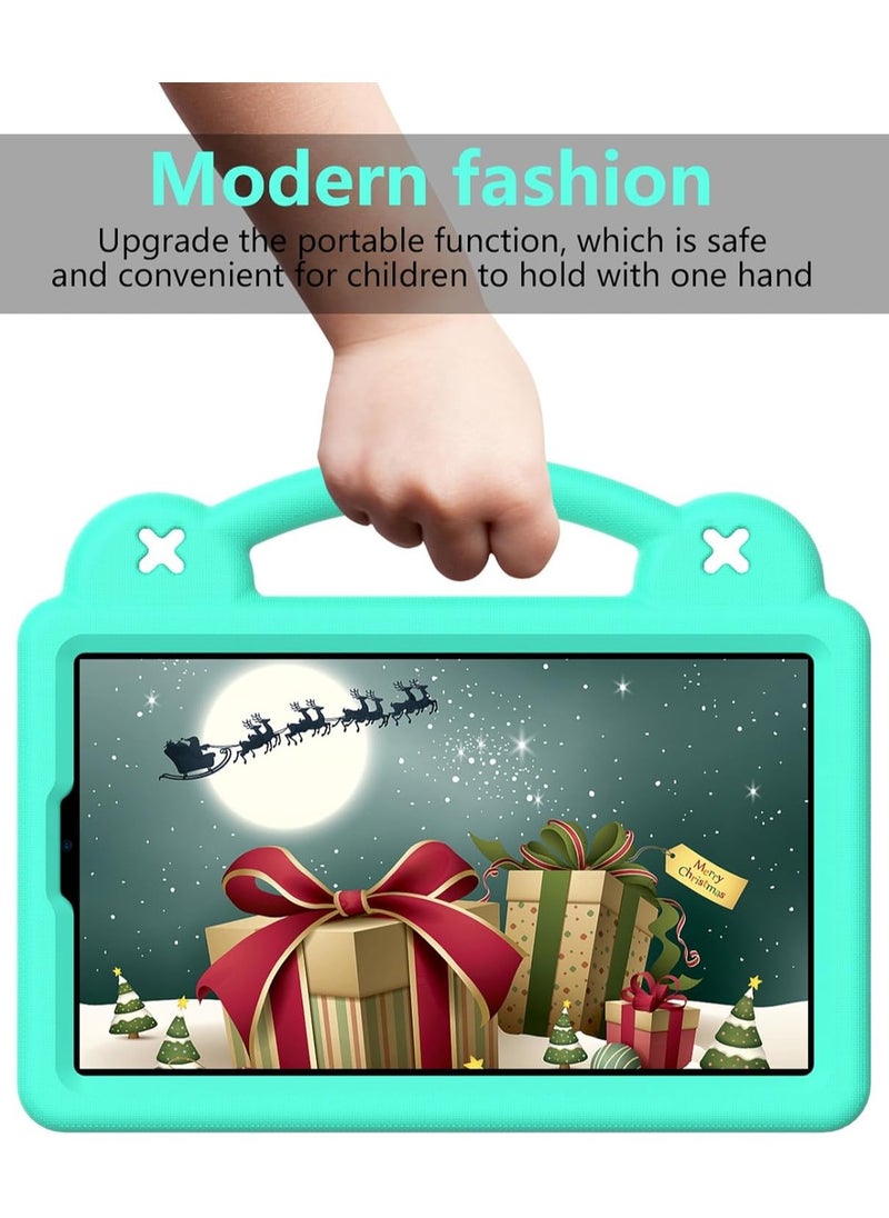 VKL - Compatible with Samsung Galaxy Tab A9 (2023), Shockproof Protective Case with Shoulder Strap Handle Holder, Lightweight EVA Kid-friendly, Drop Resistant (Green) - Image 1