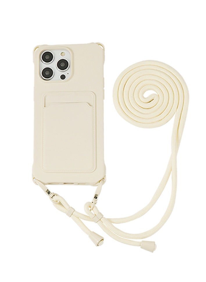 مصممة لحافظات iPhone 15 Pro MAX عبر الجسم للنساء والرجال، حافظة عابرة للجسم بسلاسل ملونة توفر حماية ضد الصدمات بتصميم بسيط وأنيق وملون. - Image 1