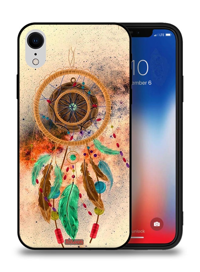 Tolwak Apple iPhone XR Protective Case Mandala Hanging Feathers - Image 1