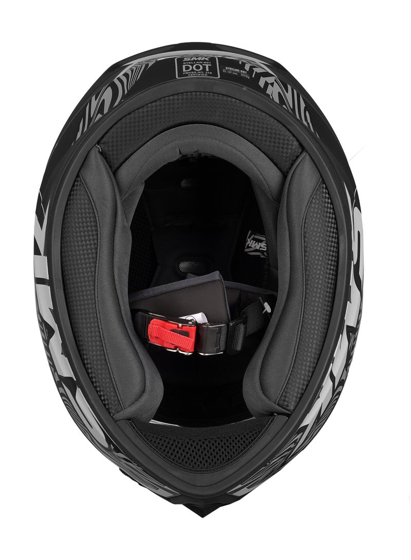 SMK Stellar Fury MA 266 Full Face Motorcycle Helmet - 70024 - Image 5