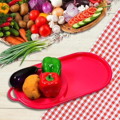 DeoDap Chopping Board 1 Pc – Plastic Kitchen Chopping Board with Sliding Tray, Multipurpose Cutting Board for Vegetables, Fruits & Meat, Food Prep, Transfer & Storage, Easy to Clean Kitchen Tool - Image 1