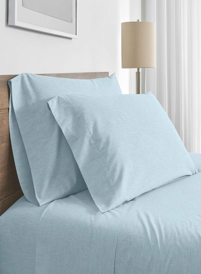 Martex Modern Living 1S18823 300 Thread Count King Size Sheet Set, Soft Aqua - Image 4