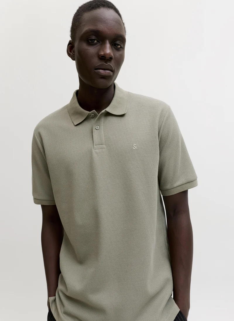 JACK & JONES  Solid Regular Fit Polo for Men | Best Price UAE