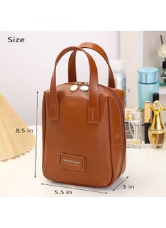 Travel Makeup Bag Cosmetic Organizer for Women, Portable Skincare Bag for Traveling, Waterproof PU Leather Makeup Tote Bag (Browen) - pzsku/Z86791BD42169DE42BAFAZ/45/_/1738238393/ec583fcd-68d8-4662-965d-59e8a1664fe9