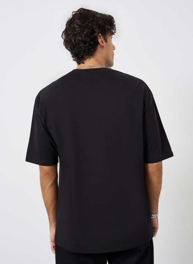 ستايلي تيشيرت جيرسي واسع بطبعة جرافيك - Image 5