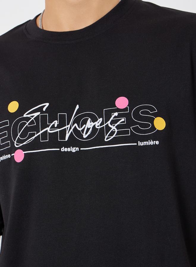 ستايلي تيشيرت جيرسي واسع بطبعة جرافيك - Image 4