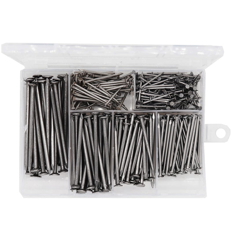 cSeao Picture Hanging Kit, cSeao 415 Pieces Hardware Nail Assortment Kit & 8oz Claw Hammer,Mini Hammer with Anti-Slip Handle,Common Nails, Wood Nails, Picture Hanging Nails, Wall Nails for Hanging - Image 4