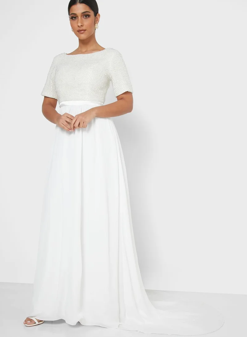 Chi-Chi London Embroidered Lace Dress