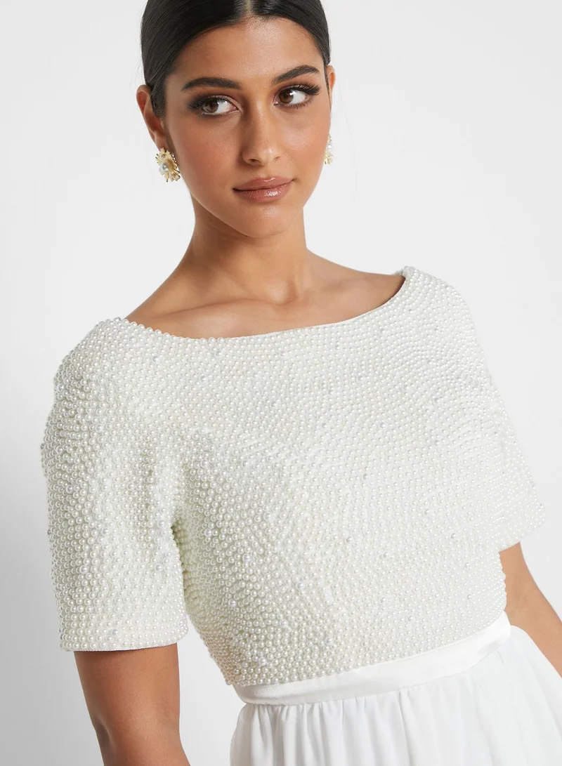 Chi-Chi London Embroidered Lace Dress