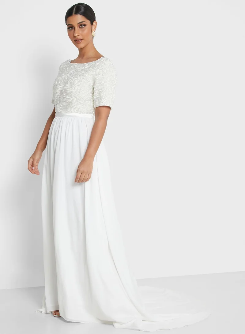 Chi-Chi London Embroidered Lace Dress