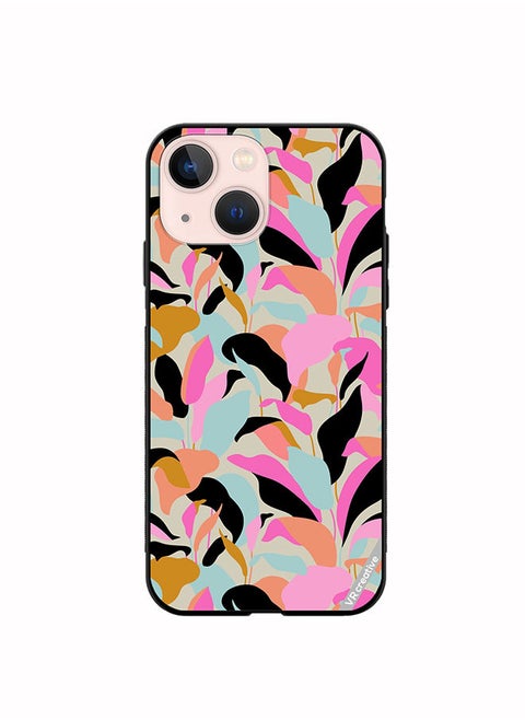 Protective Case Cover For Apple iPhone 13 Elegant Botanical Leaves Abstract Seamless Pattern Design Multicolour
