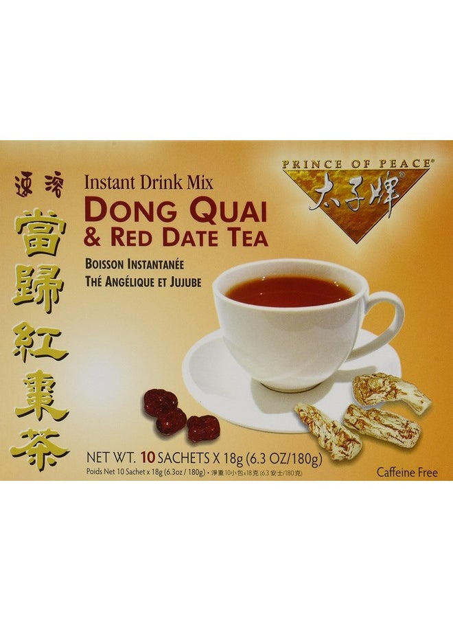prince of peace - Dong Quai & Red Date Instant Tea 10 Tea Bags (Pack Of 2) - Image 1