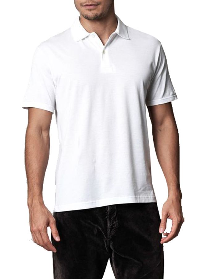 SANTHOME dryncool polo t shirt white