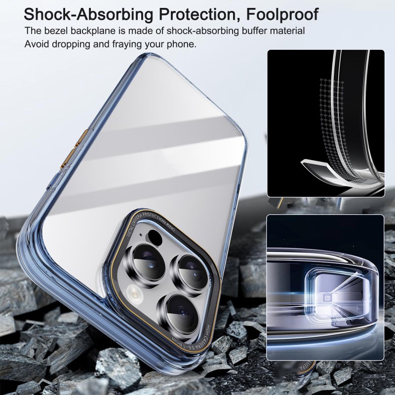 إيباكي جراب شفاف من البولي كربونات والبولي يوريثين الحراري لهاتف آيفون 16 برو من سلسلة إم جي (أخضر شفاف) - Image 3