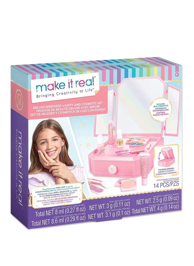Make It Real Deluxe Mirrored Vanity and Cosmetic Set  - Image 5