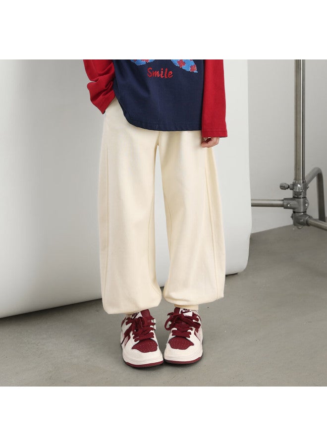 Luson Chen Da Zhu Children's Clothing, Girls' Campus Pants, Sports Pants, 2025 Autumn Season, Older Girls' Joggers, Children's Trousers - Image 3