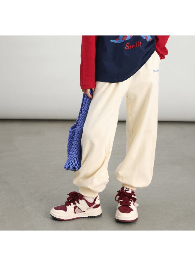 Luson Chen Da Zhu Children's Clothing, Girls' Campus Pants, Sports Pants, 2025 Autumn Season, Older Girls' Joggers, Children's Trousers - Image 2