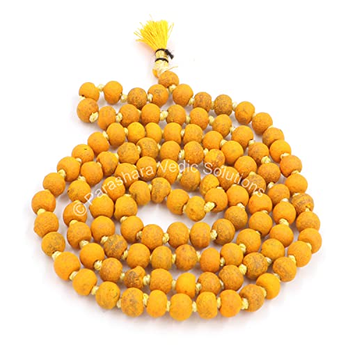 ARKAM Unisex Adult Haldi Mala/Natural Turmeric Mala/Haldi Mala Original (Size: 7Mm, Length: 32 Inches, Beads: 108+1) With Gaumukhi - Image 2