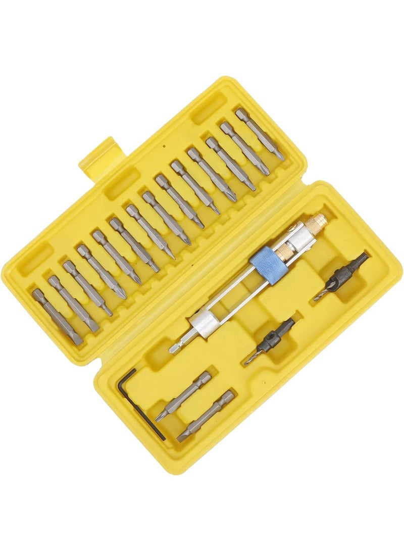 GGOOT Screwdriver Set High Speed Steel Bits Cross Slot Countersunk Drill Hardware Tool for Home Garage Workshop  - Image 3
