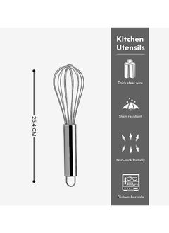 Feelings Stainless Steel Hand Held Whisker For Egg Beating And Baking (10 Inch)  - Image 2
