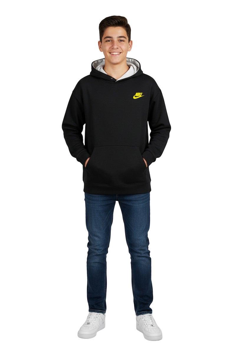 Nike Kids Boy Loose Fit Brand Logo Outdoor Reversible Hoodie, Multicolor - Image 1