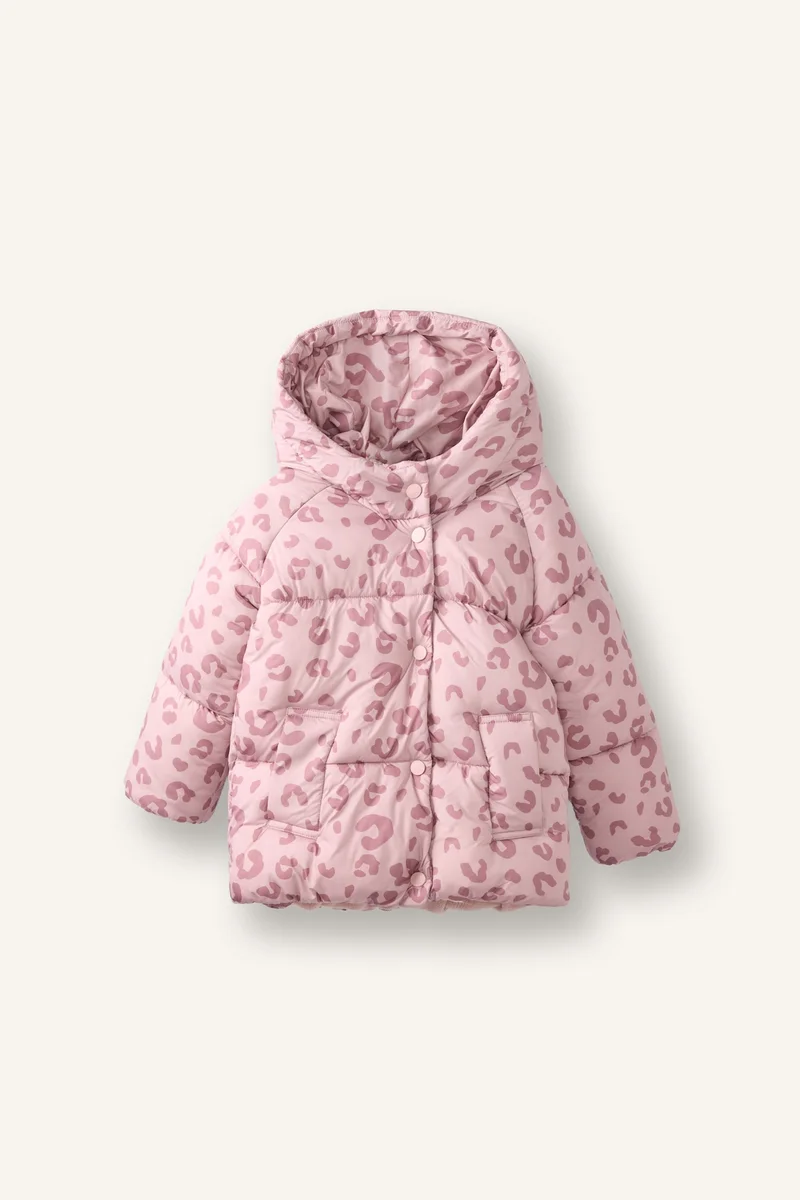 ديفاكتو Baby Girl Hooded Puffer Jacket