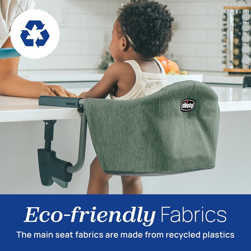 Chicco FastLock™ Hook-On High Chair, Portable High Chair for Babies and Toddlers, Sets up in Seconds | Moss/Green - Image 4