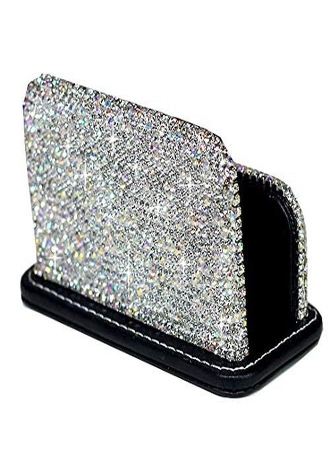 Bestbling Bling Pure Handmade Bling Bling Rhinestones Stainless Steel Metal Business Card Holder Name Card Case (Vertical) - Image 3
