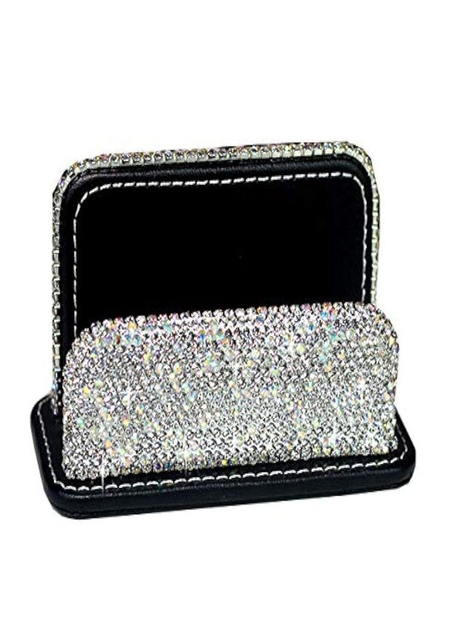 Bestbling Bling Pure Handmade Bling Bling Rhinestones Stainless Steel Metal Business Card Holder Name Card Case (Vertical) - Image 1
