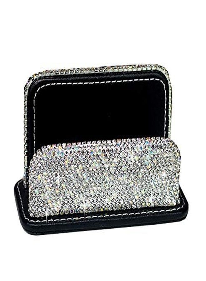 Bestbling Bling Pure Handmade Bling Bling Rhinestones Stainless Steel Metal Business Card Holder Name Card Case (Vertical) - Image 2