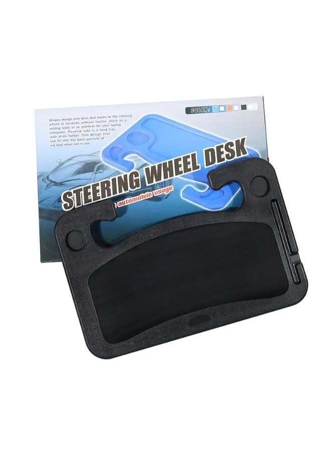 Car Travel Table Food Eating Hook On Steering Wheel Tray - Image 1