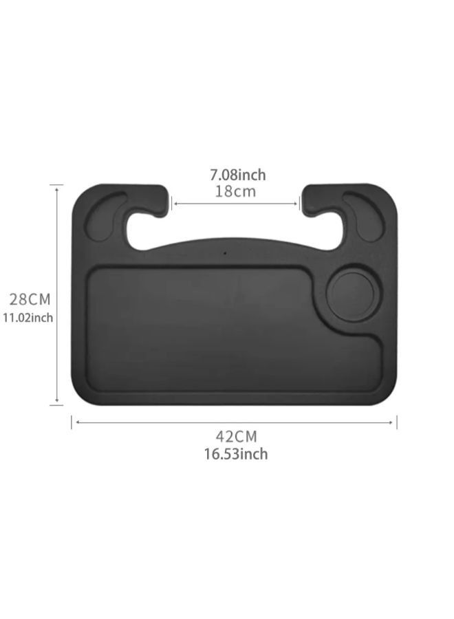Car Travel Table Food Eating Hook On Steering Wheel Tray - Image 2