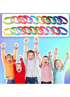 Jerify 200 Pcs Wwjd Bracelets Religious Colored What Would Jesus Do Bracelets Christian Silicone Bracelet Silicone Wwjd Wristband For Fundraiser Kids Men Women Church Events Party Favors  - Image 4