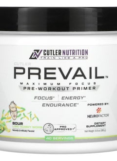 Prevail PreWorkout Primer Sour Lime Gummy Worm 9.8 oz (280 g)