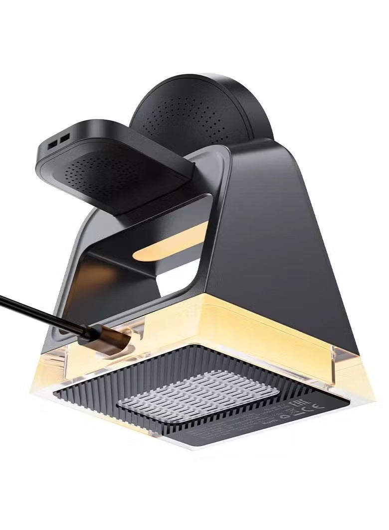 ACEFAST E17 Desktop 3-in-1 Wireless Charging Holder Black - Image 4