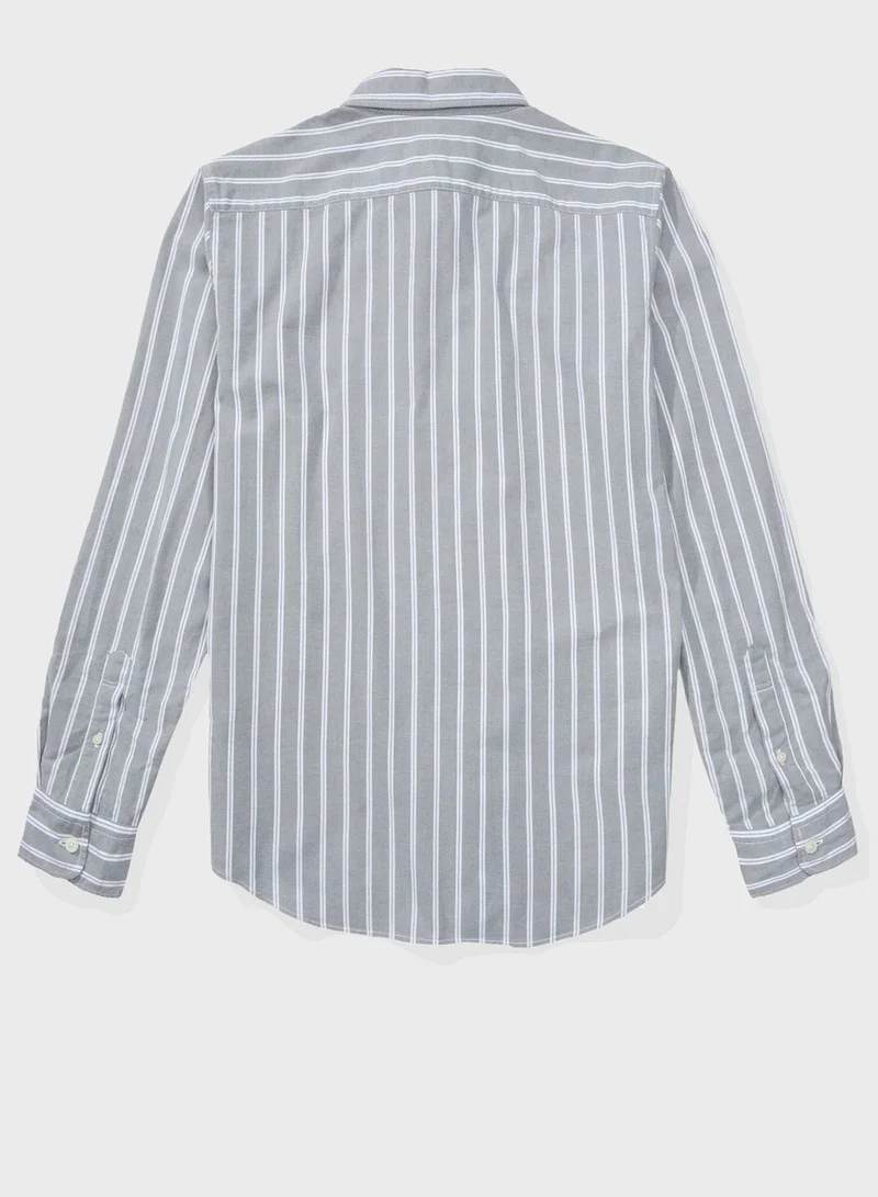 American Eagle Striped Slim Fit Shirt