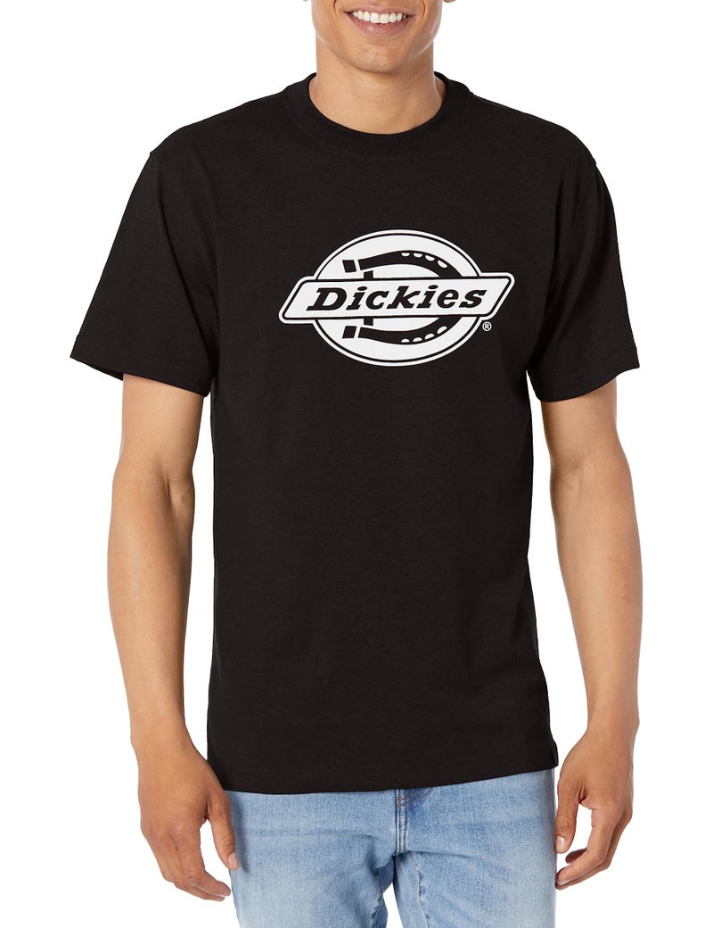 Dickies Short Sleeve Heavyweight Logo TShirt Knit Black 2X