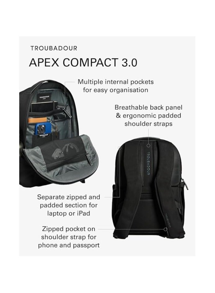 Troubadour Apex Compact Backpack 3.0 Premium Versatile Backpack Made of Lightweight, Waterproof Great for Travel, Work, the Gym, Sports, Airforce Blue  - Image 2