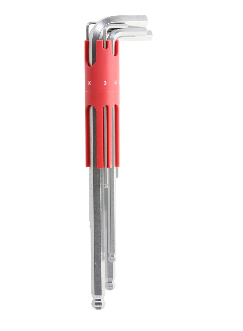 jetechtool Jetech Hex Key Set, 9-Piece Metric Allen Key Set, 1.5-10mm, Anti-Slip Ball End Short Hex Wrench Set, Hex Key Set for Disassembling Mechanical Equipment, Vehicle, and Bicycle Repairs - BS-C9 - Image 1